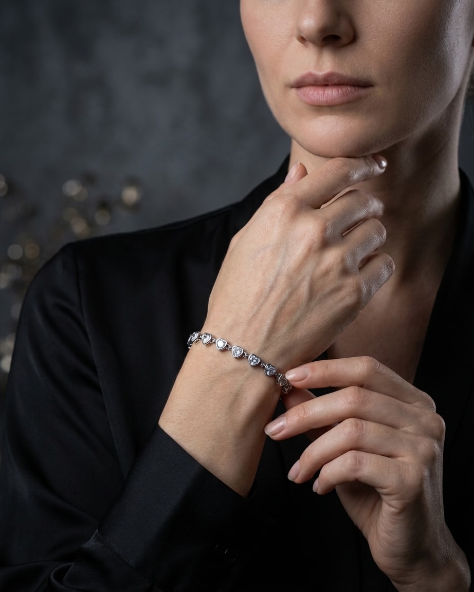 ARKAION Bracelet · Silver · Heartline